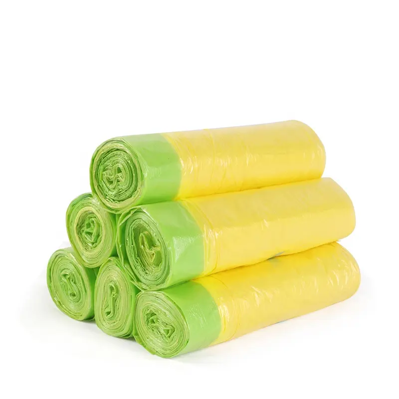 Nieuwe Basics Multipurpose Aangepaste Vorm Dikke Plastic Prullenbak Litter Vuilnis Grote Bin Zakken Met Tie Tape Kleine Trekkoord 45x50