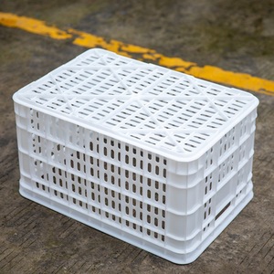 Plastic Turnover Fruit And Vegetable Baskets Rectangle <b>Stackable</b> Food <b>Container</b> Kitchen <b>Storage</b> Eco Friendly - Product Image 2