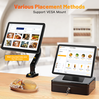 Système POS compatible avec Windows, écran tactile IPS de 15 pouces, moniteur tactile durable pour POS, supermarché, restaurant