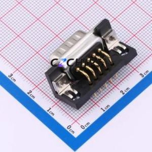 X0309WC2B1 D-Sub/VGA Connector Bent Lead Through Hole Connector Standard D-Sub Male 9P Right Angle Insert - Product Image 2