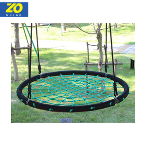 Zoshine açık bahçe Yard hamak asılı sandalye koltuk halat dokuma salıncak çocuklar yuvarlak yuva tabağı ağacı salıncak - Product Image 2