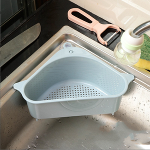 Sucker Type Kitchen Storage Drain <b>Basket</b> Multifunctional Waste Rack <b>Sink</b> Plastic - Product Image 1