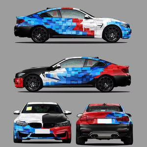 NIKO Film Adhésif Vinyle Brillant 3 Plis en PET Effet Fibre de Carbone Bleu Noir 3D, Conception Personnalisée, 1,52 x 20 Mètres, Vente Chaude - Product Image 3