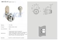 Serrures à came personnalisables MK104-41, taille de trou 16*19mm, serrure à came plate à clé plate pour armoire de classement, meuble, tiroir, boîte aux lettres, boîte à outils