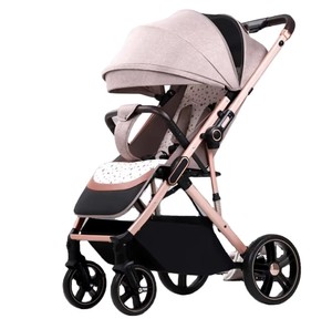 Poussette Bébé Wisesonle à Vue Haute, Landau <span class=keywords><strong>Porte</strong></span>-Bébé, Vente Directe Fournisseur Chinois, Cadre en Acier Inoxydable Oxford Personnalisé OEM, 15kg - Product Image 3