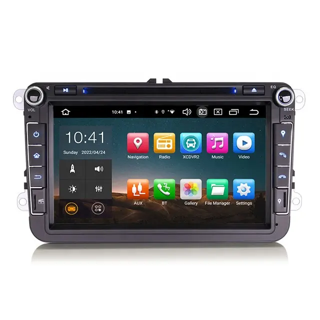 Erisin es8515v 8 "Android 12.0 Car Stereo DVD cho VW Golf Passat Polo Bora ghế Peugeot 307 DSP Carplay & tự động GPS TPMS DAB
