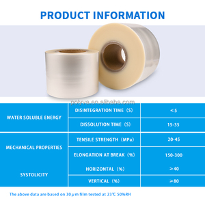 Película de Plástico Soluble en Agua de PVA Ecológica y No Tóxica de Polyva para Agroquímicos, Película de Embalaje para Detergente en Polvo - Product Image 3