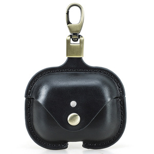 Funda Protectora de Cuero Genuino para Auriculares, Resistente a Caídas y Golpes, con Gancho para AirPods - Product Image 4