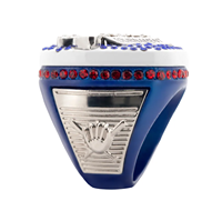Bague de championnat de baseball personnalisée pour jeunes - Fabriquée en alliage pour les participants aux championnats et aux finales de ligue - Bague pour hommes