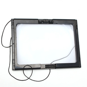 <span class=keywords><strong>Lupa</strong></span> LED A4 con luz, manos libres, de escritorio, plegable, de página completa, para lectura - Product Image 2