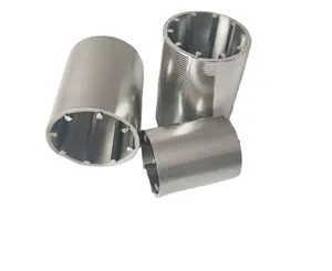 Tambour cylindre en acier inoxydable, 1 pièce, filtre à fil compensé