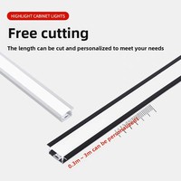 Lampu Kabinet Sensor Induktif LED Tanpa Solder untuk Lemari Pajangan Anggur dan Sepatu - Lampu Bawah Kabinet Profil Ultra Terang