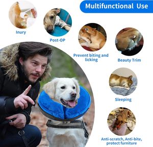 Collar Inflable Personalizado de Alta Calidad para Mascotas, Alternativa Suave al Collar Tipo Donut, Conos Postoperatorios para Perros Pequeños, Medianos y Grandes - Product Image 5
