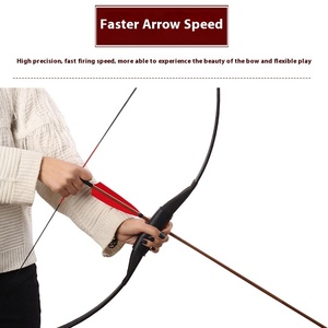 Truyền thống triều đại han <span class=keywords><strong>recurve</strong></span> cung vịt lông mũi tên thiết lập thân thiện với môi 20-22 lbs vẽ Trọng lượng 60cm cung chiều dài thiết bị cổ - Product Image 3