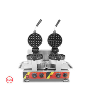 เครื่องทำวาฟเฟิลแบบหัวเดียว 2 ฟังก์ชั่น เครื่องทำมัฟฟินทรงกลม ปรับอุณหภูมิและตั้งเวลาได้ เครื่องทำขนมและกาแฟเชิงพาณิชย์ - Product Image 5