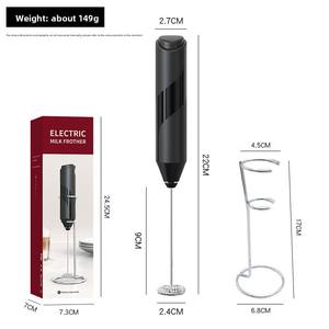 Modernes Elektrisches Hand-Milchaufschäumer- und Eierschläger-Set, Umweltfreundliche Kaffee- & Tee-Helfer für Sahne, Kuchen & Kaffee - Product Image 3