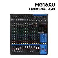 Console de mixage numérique compacte MG16XU, 16 entrées, sortie XLR, alimentation fantôme 48V pour l'enregistrement vocal et d'instruments