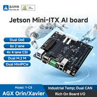 Carte de support PLink Y-C8 pour Jetson AGX Orin/Xavier, 10x MIPI CSI, double RJ45, PCIe X16, pour ordinateur industriel et inférence IA