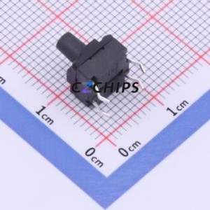 TC-00108FS-100E Tactile Switch Through hole Component (THT) Switch Single Pole Single Throw Round Button 2.5N 8mm - Product Image 2