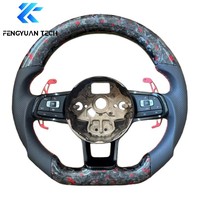 Volant en fibre de carbone forgé sur mesure pour Volkswagen VW Led Mk7 gti Golf R VW 17 St Jetta Paddle Shifters Gli Mpi R400 2016