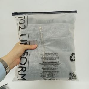 <span class=keywords><strong>Bolsas</strong></span> biodegradables con cremallera, color negro mate/esmerilado, para ropa de baño, con cierre de cremallera, con logotipo - Product Image 2