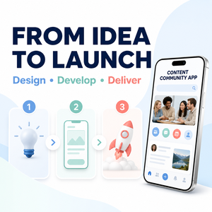 Desarrollo de Aplicaciones Sociales Comunitarias con Contenido Personalizado para iOS y Android con Postes, Comentarios, Me gusta y Notificaciones Push - Product Image 3