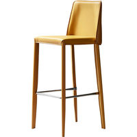 Tabouret de bar haut sans dossier en bois brun pour la maison ou le bureau