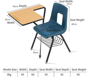 Langlebiger, schlichter, mehrschichtiger Holz-Metall-Klappstuhl für Prüfungsvorbereitung, Lernen, Studentenwohnungen und den Außenbereich - Product Image 4