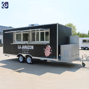 Remolque de comida para catering, camión de comida expendedora móvil con equipo de cocina completo, carrito de comida cubana para perros calientes de EE. UU., <span class=keywords><strong>restaurante</strong></span> - Product Image 3