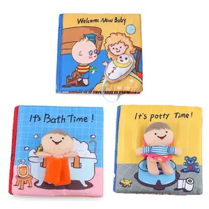 Soft Activity Child Learning Story Book Education Identify 3d Nontoxic Fabric Infant Sensory Cloth Books Kids Toys
