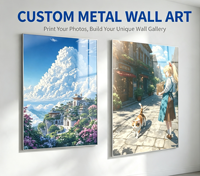 Impression d'art mural magnétique en métal personnalisée de qualité supérieure |   Panneau photo imperméable et anti-rayures, personnalisable avec n'importe quelle image et taille pour la décoration