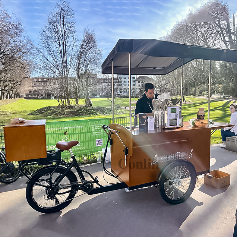 Coffee Cart Bicycle Beer Cart Cargo Coffee Bike Mobile Snack And