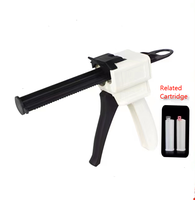 Pistol Dispenser Perekat Batu Manual 75ML 10:1 Dua Komponen untuk Perekat Sambungan Meja Marmer Granit