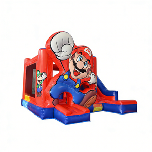 Château gonflable <span class=keywords><strong>Super</strong></span> <span class=keywords><strong>Mario</strong></span> avec toboggan, combo commercial pour enfants, château gonflable avec souffleur d'air pour location de fête - Product Image 5