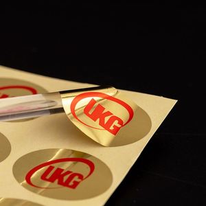 Fabricante de Etiquetas de Vinilo Dorado Brillante Personalizadas, Impresión de Etiquetas Resistentes al Agua, Etiqueta de Papel de Lujo al por Mayor - Product Image 1