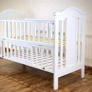 Lits bébé en bois série pliée berceaux bébé avec fonction de rangement lit de jeu - Product Image 2