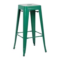 Tabouret de bar moderne en métal, siège carré sans dossier, mobilier minimaliste pour salle à manger, bar à domicile, hôtel