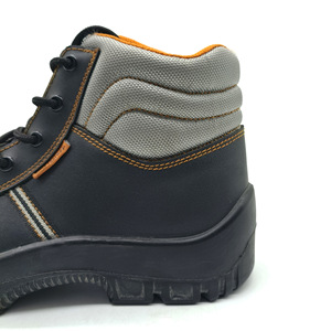 Zapatos de Seguridad y Trabajo para Hombre de Alta Calidad, Antideslizantes, con Suela Aislante, Antiaplastamiento, Antipinchazos, de Cuero Vacuno Genuino, Color Negro - Product Image 3