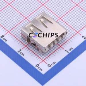 905-761A2032S10200 <b>USB</b> <b>Connector</b> Through hole Component (THT) <b>Connector</b> Type-A <b>USB</b> 2.0 Female Sink Board - Product Image 2