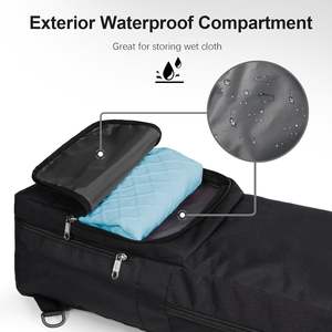 Échantillon gratuit Sac de sport de mode avec séparation sec et humide Sac de yoga Grande capacité Bac à chaussures Sac de voyage - Product Image 2