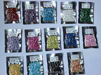 1000 pièces/sac, pierres précieuses en vrac de couleur jaune, taille 1-3 mm, forme ronde, taille brillant, zircone cubique synthétique CZ