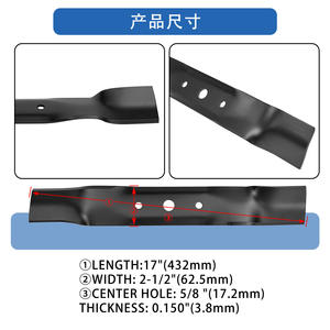 Repuestos para cortacésped Ningbo Quanpin, cuchillas 8473 A18473-3, reemplazo para Rotary 10634 GX20250 GY20568, paquete de 3 - Product Image 2