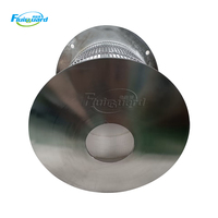 Penyaring Drum kawat Wedge pemisah 304 baja tahan karat, untuk filtrasi Dung babi, silinder layar Wedge berslot