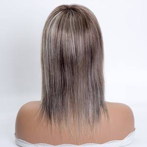 Topper de base de red de pescado de alta calidad 6*6 100% Topper de pelo europeo humano real para mujeres - Product Image 4
