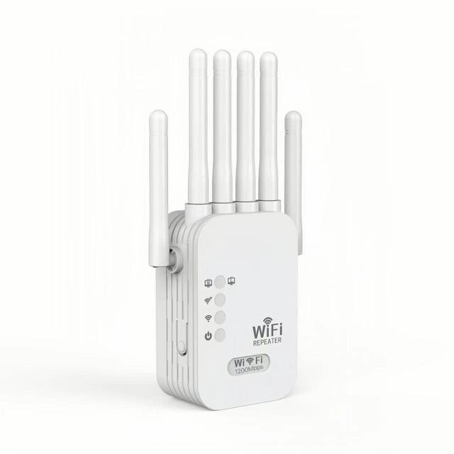 2.4GHz 5GHz WiFi Repeater 1200Mbps 6 Antennas Wireless Repetidor Wi-Fi Extender 802.11N Long Range Signal Booster Amplifier