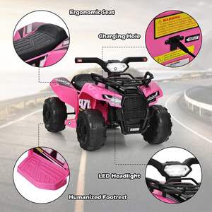 Costzon Kids ATV <span class=keywords><strong>6V</strong></span> Véhicule électrique à piles Quatre roues <span class=keywords><strong>Quad</strong></span> Ride on Car Toy pour garçons filles - Product Image 5