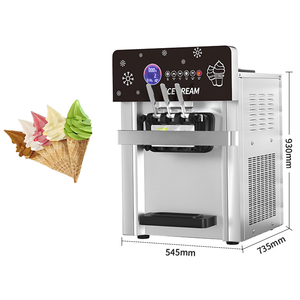 Máquina Comercial para Hacer Gelato y Sundae con Control Táctil LCD para Restaurantes Occidentales, Tiendas de Postres y Heladerías - Product Image 6