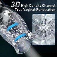 Gobelet de masturbation électrique pour homme, vente en gros, automatique, 10 vibrations et 5 rotations, jouet sexuel en TPE, gobelet d'avion pour masturbateur masculin