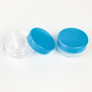 Mini Pote de Creme Plástico PS Redondo 3g 5g com Tampa Rosqueável para Creme para Olhos em Cores Laranja, Transparente, Amarelo, Verde, Vermelho, Azul e Roxo - Product Image 3