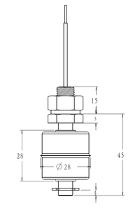 Переключатель уровня воды высокого или низкого уровня сигнала тревоги, магнитный SUS304, резервуар для воды из нержавеющей стали, поплавковый датчик уровня - Product Image 4